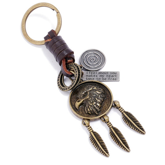 Eagle Retro Personality Pendant Simple Car Keychain Accessories by buy2fix