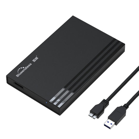 Blueendless MR23S 2.5-inch SATA Mobile Hard Disk Enclosure Tool-free Laptop External SSD, Spec: USB3.0