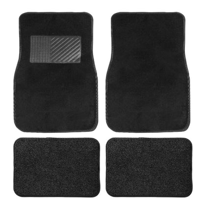 4pcs /Set Universal Car Foot Mats PVC Flocking Pads(Black) by buy2fix