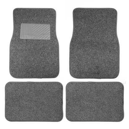 4pcs /Set Universal Car Foot Mats PVC Flocking Pads(Gray) by buy2fix