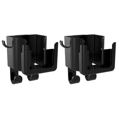 2pcs Car Multifunctional Cup Holder Storage Hook Mobile Phone Holder(Black) by buy2fix