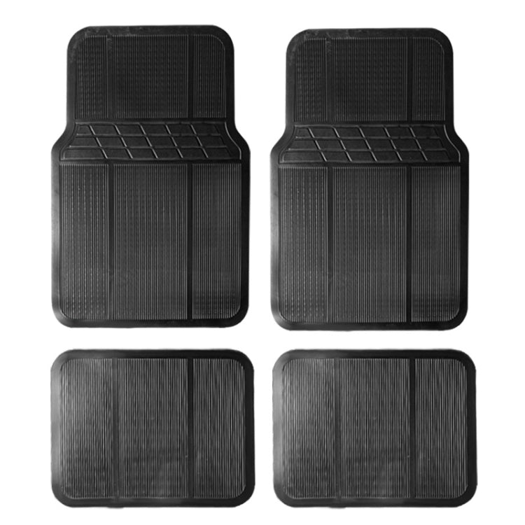 4pcs/Set Car PVC Anti-slip Waterproof Durable Floor Mats(Stripes) by buy2fix
