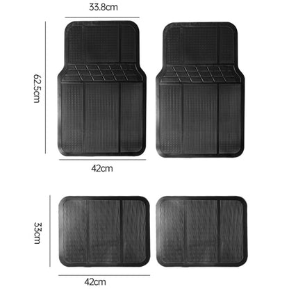 4pcs/Set Car PVC Anti-slip Waterproof Durable Floor Mats(Stripes) by buy2fix