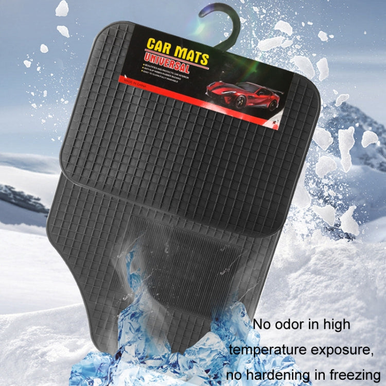 4pcs/Set Car PVC Anti-slip Waterproof Durable Floor Mats(Stripes) by buy2fix