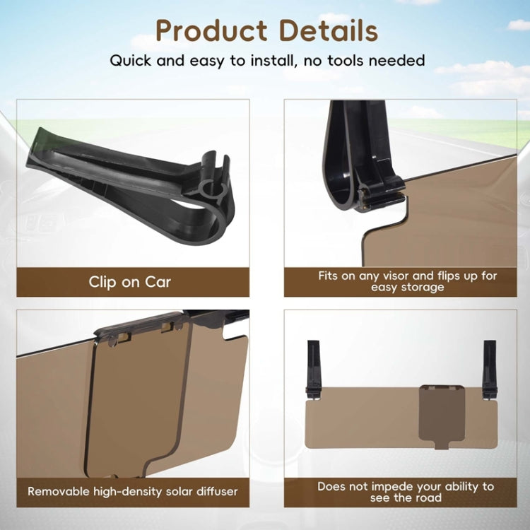 29.5x9.5cm Car Anti-Glare Sun Visor by buy2fix