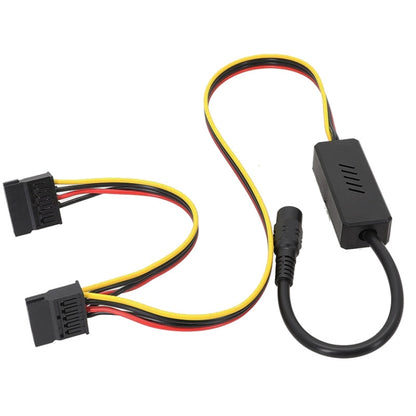 Adapter DC 5.5 x 2.5mm To Hard Disk Power Supply Cable, Model: One To Two SATA by buy2fix