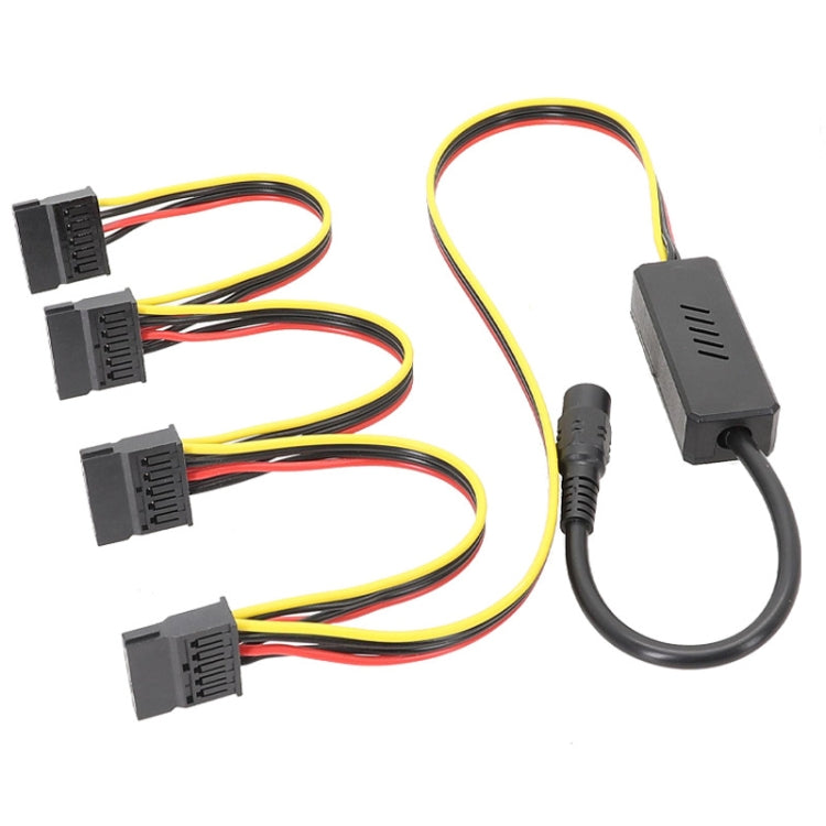 Adapter DC 5.5 x 2.5mm To Hard Disk Power Supply Cable, Model: One To Four SATA by buy2fix