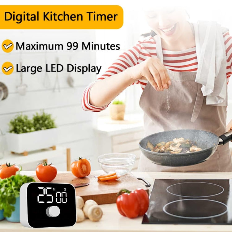 YS LED Rotating Timer IlSent Kitchen Time Manager(White) - Digital Countdown by YS | Online Shopping UK | buy2fix