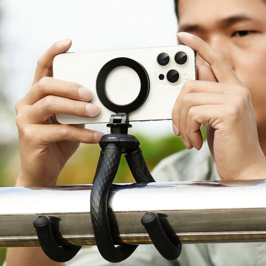 TELESIN P3-FM-02 Flexible Magnetic Suction Mobile Phone Tripod Magsafe Octopus Desktop Fixed Bracket by TELESIN