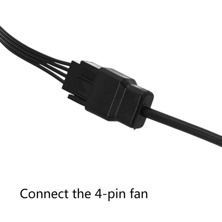20cm DC5521 Power Adapter To 12V Computer Case 4Pin Fan Cable by buy2fix