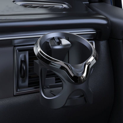 Car Cup Holder Air Conditioner Outlet Multifunctional Storage Rack, Color: Black Silver Ordinary by buy2fix