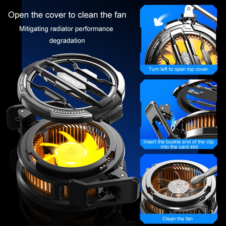 MEMO CX07 Magnetic Universal Mobile Phone Cooler Semiconductor Cooling Back Clip Phone Radiator(Black) - Cooling Fan Radiator by MEMO | Online Shopping UK | buy2fix