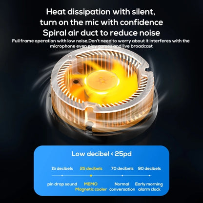 MEMO CX07 Magnetic Universal Mobile Phone Cooler Semiconductor Cooling Back Clip Phone Radiator(Black) - Cooling Fan Radiator by MEMO | Online Shopping UK | buy2fix