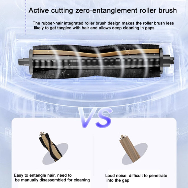 For Dreame X30 / S10PU Vacuum Cleaner Anti-Tangle Roller Brush 2nd Generation Yellow by buy2fix