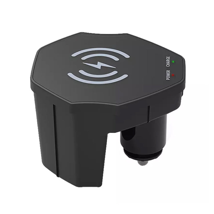 For Audi A6L 15W Car Cigarette Lighter Magnetic Wireless Charger, For Left And Right Driving by buy2fix