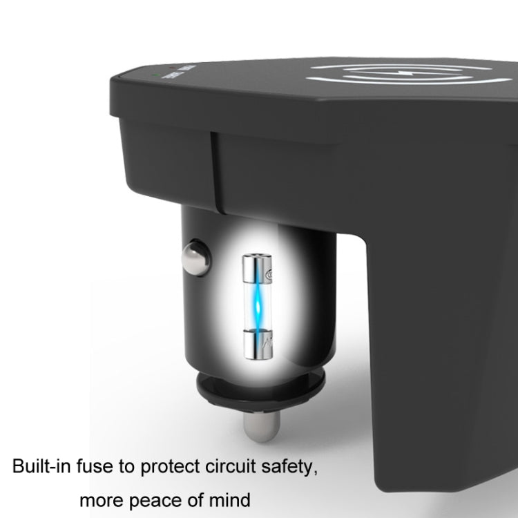 For Audi A6L 15W Car Cigarette Lighter Magnetic Wireless Charger, For Left And Right Driving by buy2fix