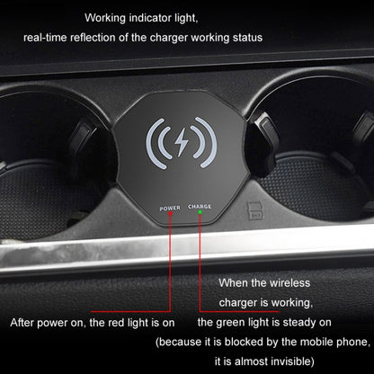 For Audi A6L 15W Car Cigarette Lighter Magnetic Wireless Charger, For Left And Right Driving by buy2fix