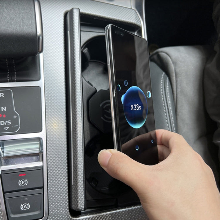 For Audi A6L 15W Car Cigarette Lighter Magnetic Wireless Charger, For Left And Right Driving by buy2fix