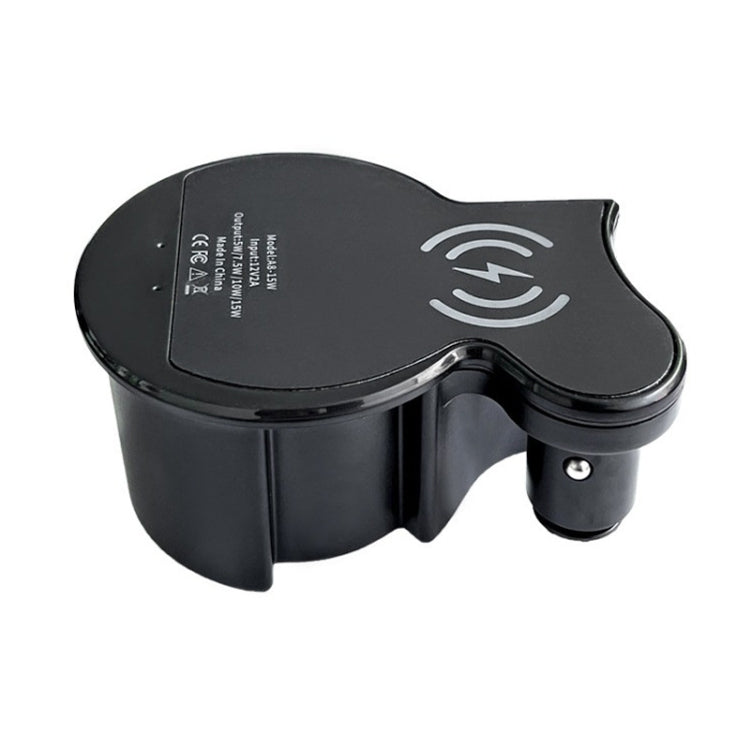 For Audi A8 Car Cigarette Lighter Mobile Phone Wireless Charger, For Left And Right Driving(For 2018-2024) by buy2fix