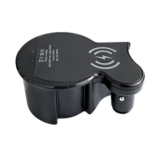 For Audi A8 Car Cigarette Lighter Mobile Phone Wireless Charger, For Left And Right Driving(For 2018-2024) by buy2fix