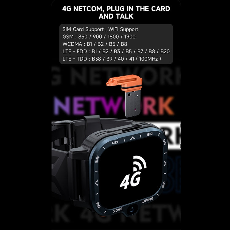 LOKMAT APPLLP 4 MAX 2.02-inch Android 8.1 Full Network Wifi Card Bluetooth Smart Watch(Navy Blue) by LOKMAT