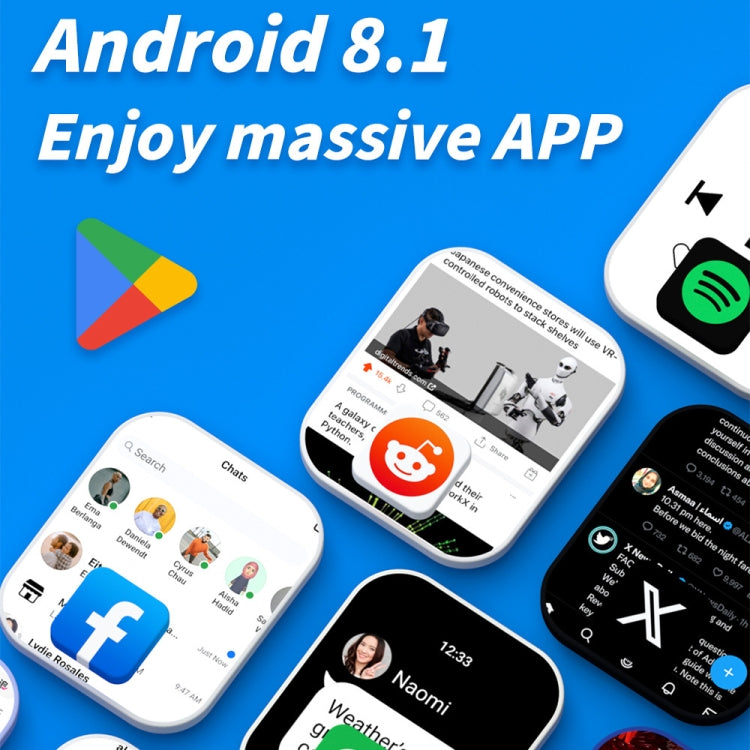 LOKMAT APPLLP 4 MAX 2.02-inch Android 8.1 Full Network Wifi Card Bluetooth Smart Watch(Navy Blue) by LOKMAT