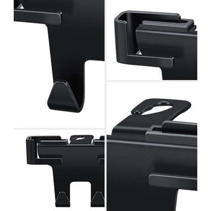 Car Multifunctional Mobile Phone Holder Rear Headrest Storage Hook(Black) by buy2fix