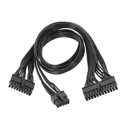 60cm For EVGA 10Pin / 18Pin To 24Pin Flat Cable Module Cable Graphics Card Block Cord by buy2fix