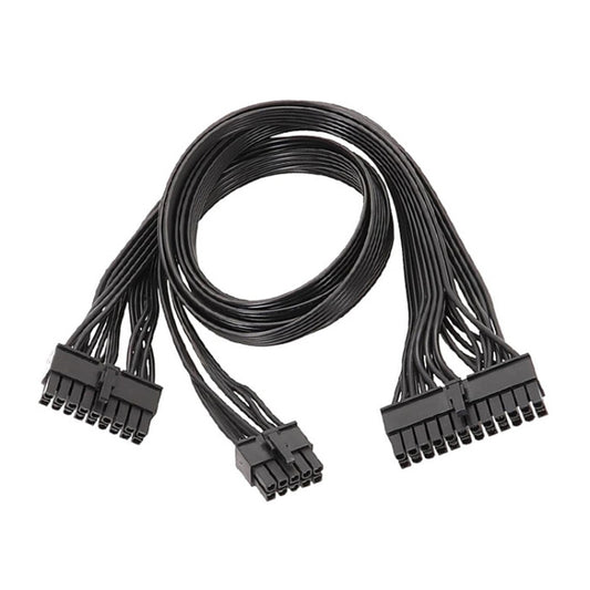 60cm For EVGA 10Pin / 18Pin To 24Pin Flat Cable Module Cable Graphics Card Block Cord by buy2fix