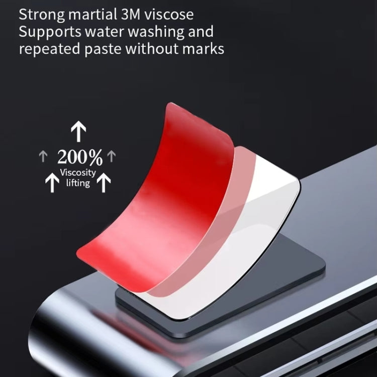 Metal Hidden Temporary Parking Number Plate Ornaments, Color: Single Number Silver by buy2fix