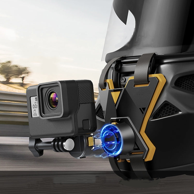 Magnetic Quick Release Motorcycle Helmet Chin Stand Mount For Smart Phone by buy2fix