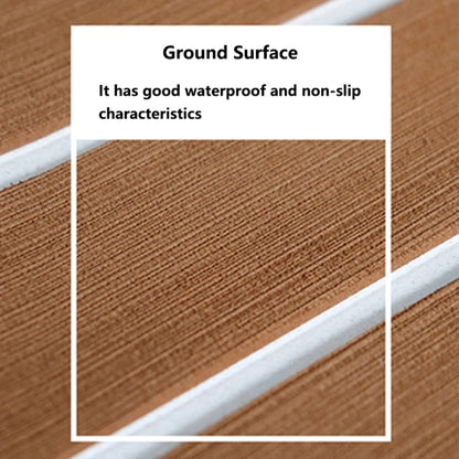 240x60x0.6cm Yacht RV Modification Imitation Teak Floor EVA Anti-slip Mat by buy2fix