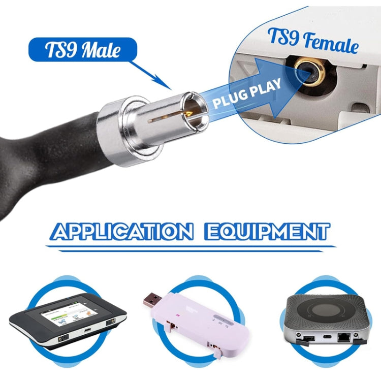 40cm TS9 Male To Female Flat Over Window Cable RF Coaxial Cable by buy2fix