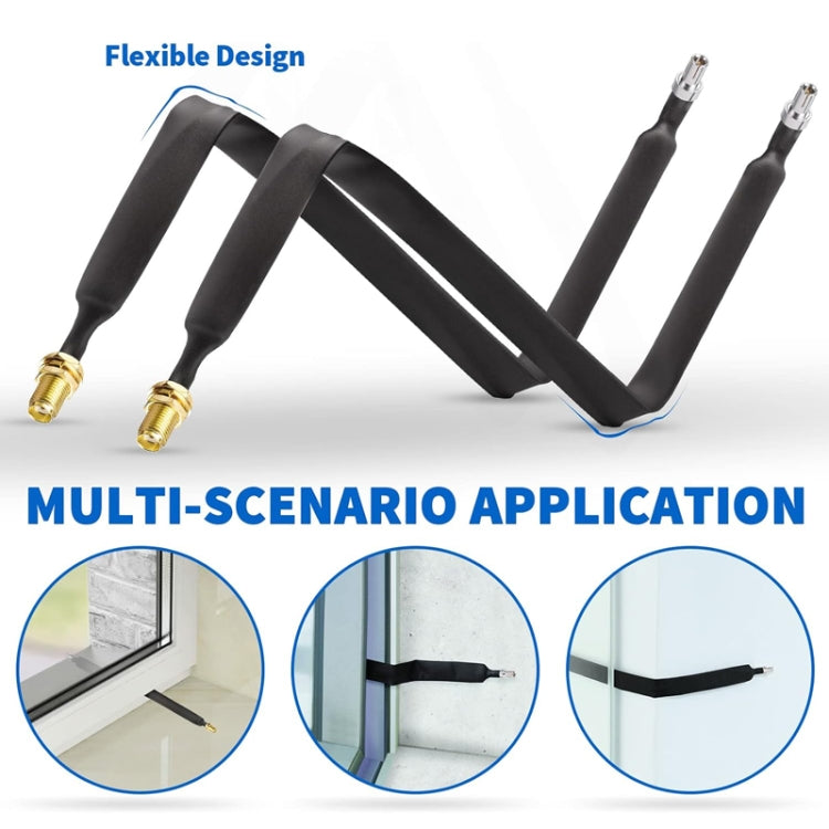 40cm SMA Female To TS9 Male Flat Over Window Cable RF Coaxial Cable by buy2fix