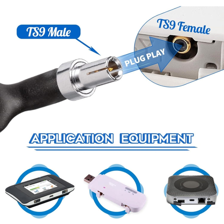 20cm SMA Female To TS9 Male Flat Over Window Cable RF Coaxial Cable by buy2fix