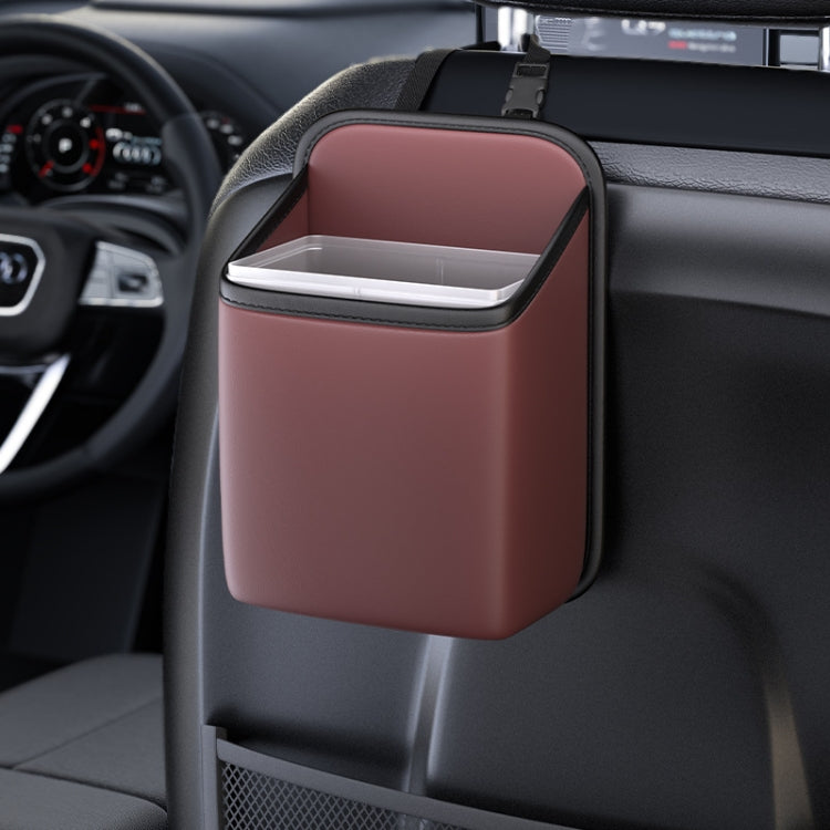 Car Seat Storage Bag With Waterproof Bucket Car Storage Multifunctional Trash Can(Red) by buy2fix