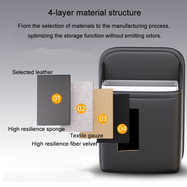 Car Seat Storage Bag With Waterproof Bucket Car Storage Multifunctional Trash Can(Red) by buy2fix