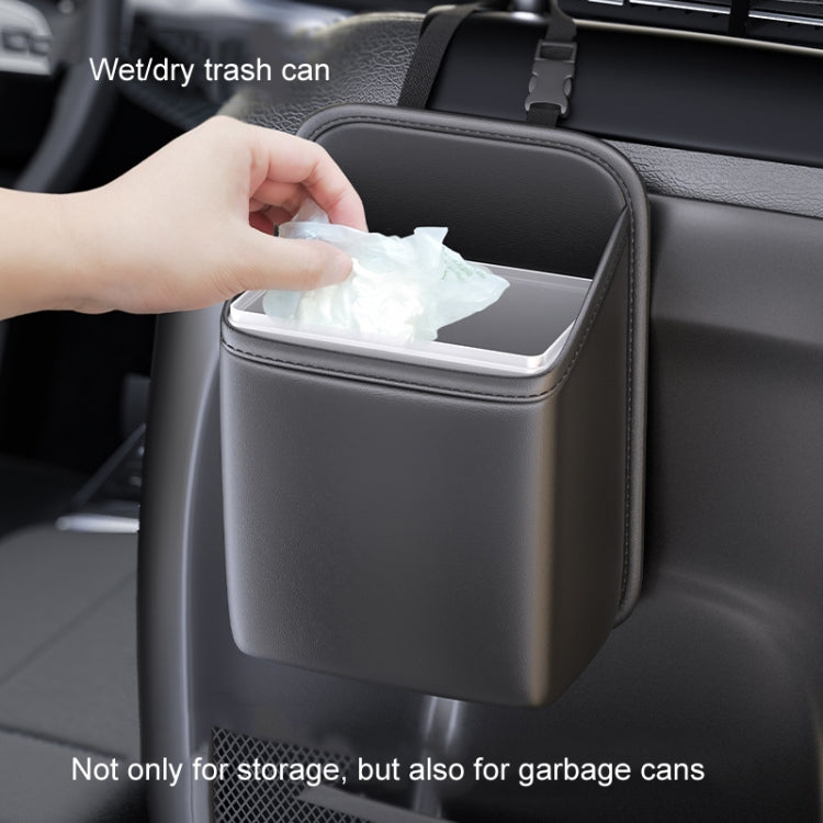 Car Seat Storage Bag With Waterproof Bucket Car Storage Multifunctional Trash Can(Grey) by buy2fix