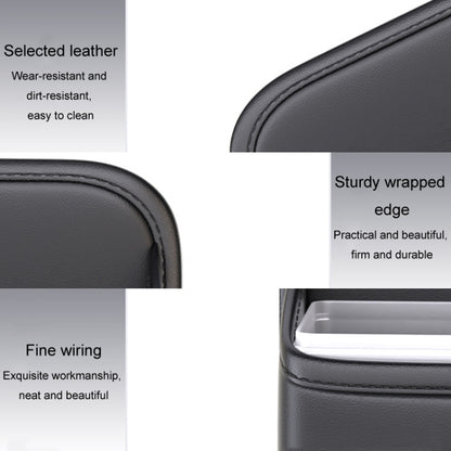 Car Seat Storage Bag With Waterproof Bucket Car Storage Multifunctional Trash Can(Black) by buy2fix