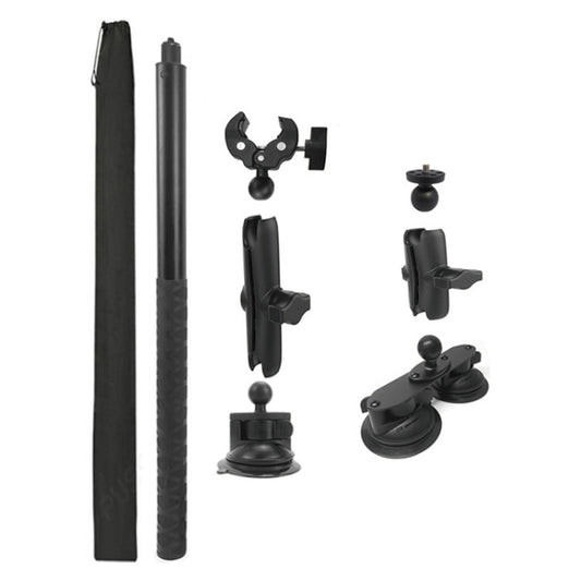 For Insta 360 ONE X / X2 / X3 / X4 Car Top Suction Cup Selfie Stick Bracket, Model: Set 2 by buy2fix