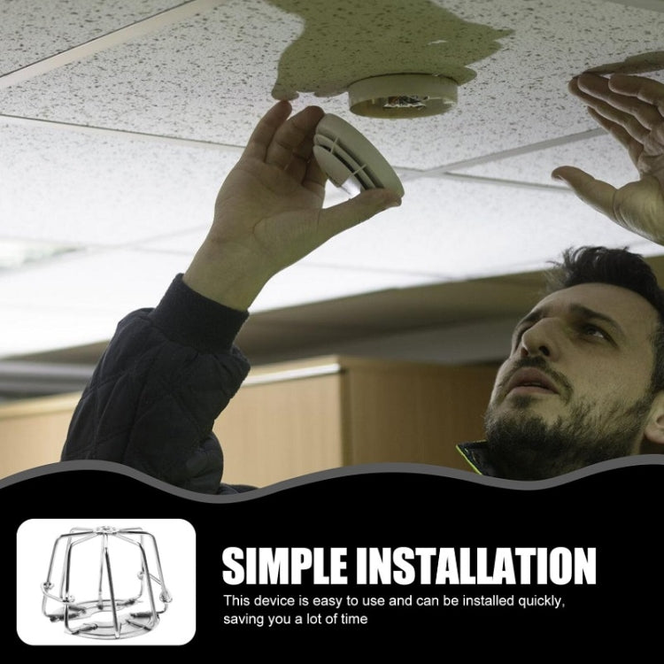 Non-disassembly Fire Sprinkler Head Protective Cover Bracket, Style: For 4-point Sprinkler by buy2fix