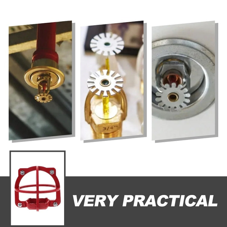 Non-disassembly Fire Sprinkler Head Protective Cover Bracket, Style: For Red 6-point Sprinkler by buy2fix