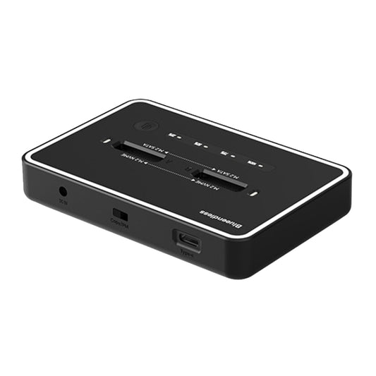 Dual NVME or Dual SATA Blueendless M.2 Dual-Slot Hard Drive Base Solid State Hard Drive Box, US Plug by buy2fix