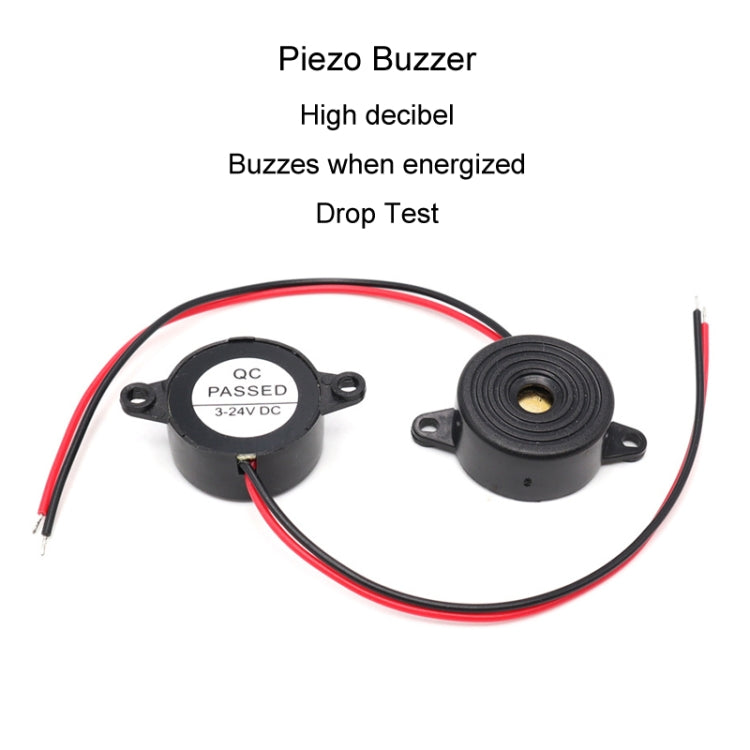 SFM-20B DC3-24V 95dB High Decibel Continuous Sound Alarm Active Piezo Buzzer by buy2fix