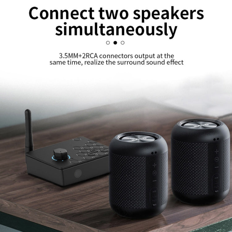 Bluetooth 5.4 Receiver Digital To Analog Card U Disk Converter Adapter With Remote Control(Coaxial Conversion) by buy2fix