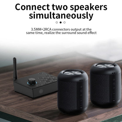 Bluetooth 5.4 Receiver Digital To Analog Card U Disk Converter Adapter With Remote Control(Coaxial Conversion) by buy2fix