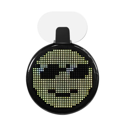 HI.GROOM Car LED Customized Pixel Emoticon Lights Bluetooth Remote Control Interactive AI Screen, Style: No Remote Control - Car Monitor by buy2fix | Online Shopping UK | buy2fix