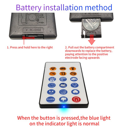 HI.GROOM Car LED Customized Pixel Emoticon Lights Bluetooth Remote Control Interactive AI Screen, Style: With Remote Control - Car Monitor by buy2fix | Online Shopping UK | buy2fix