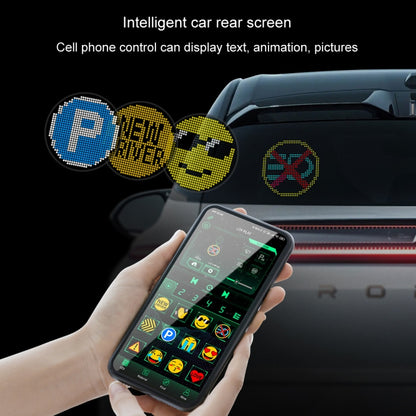 HI.GROOM Car LED Customized Pixel Emoticon Lights Bluetooth Remote Control Interactive AI Screen, Style: With Remote Control - Car Monitor by buy2fix | Online Shopping UK | buy2fix