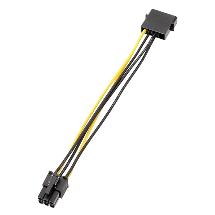 15cm Large 4Pin To 6Pin Power Cord Graphics Card Adapter Cable by buy2fix